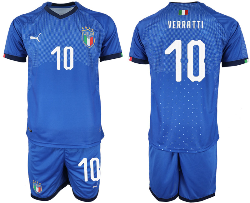 2018 19 Italy 10 VERRATTI Home Soccer Jersey