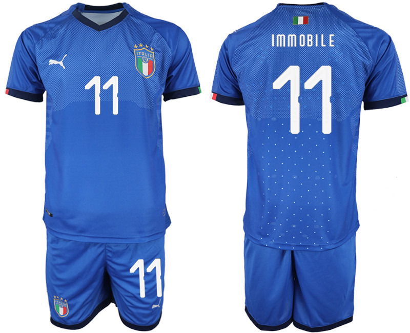 2018 19 Italy 11 IMMOBILE Home Soccer Jersey