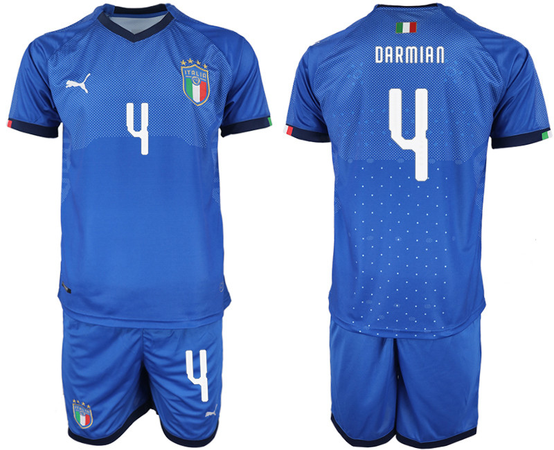 2018 19 Italy 4 DARMIAN Home Soccer Jersey