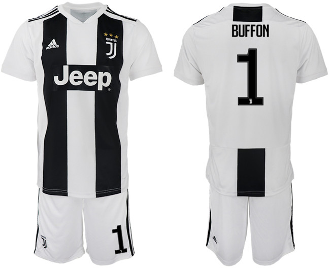 2018 19 Juventus 1 BUFFON Home Soccer Jersey
