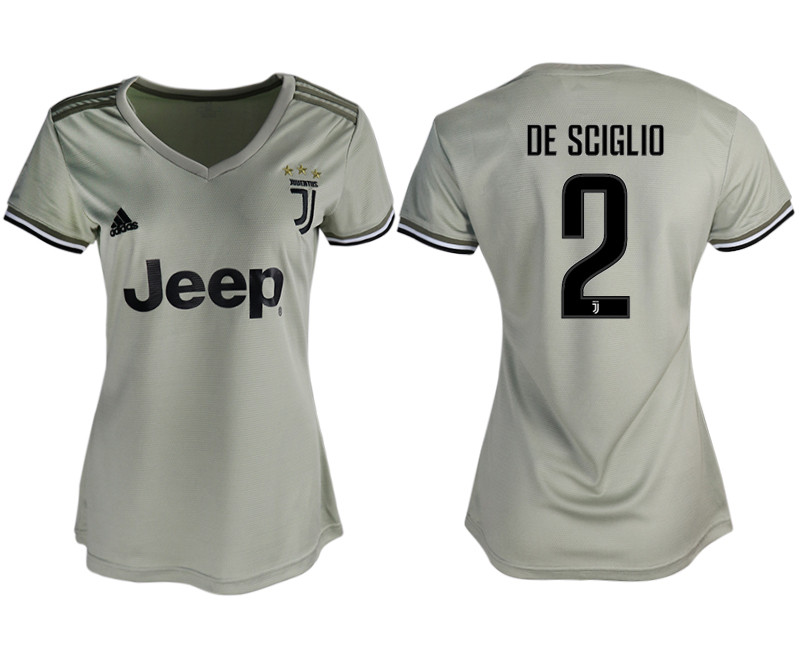 2018 19 Juventus 2 DE SCIGLIO Away Soccer Jersey