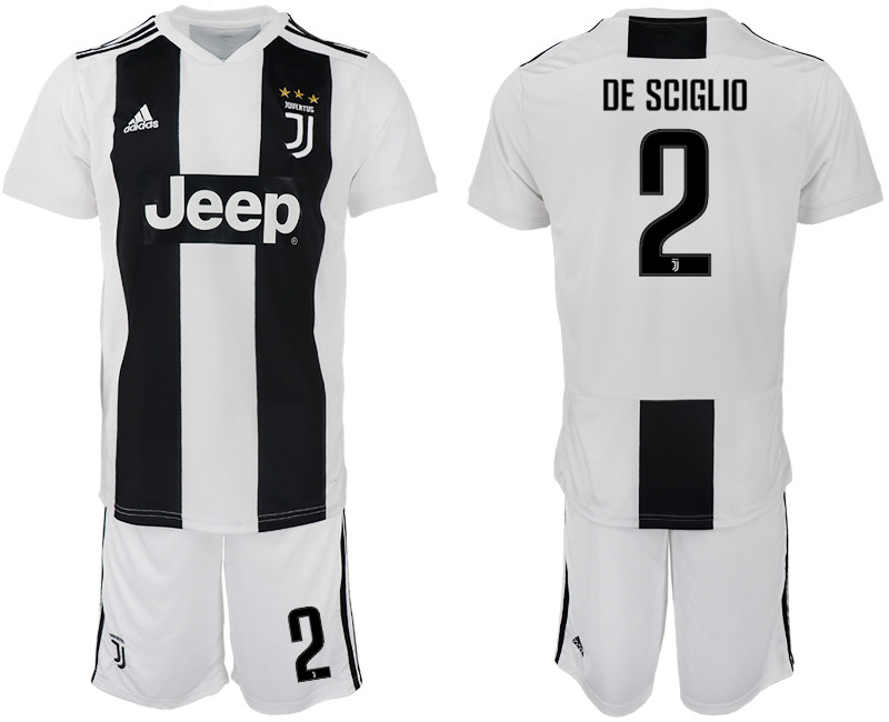 2018 19 Juventus FC 2 DE SCIGLIO Home Soccer Jersey