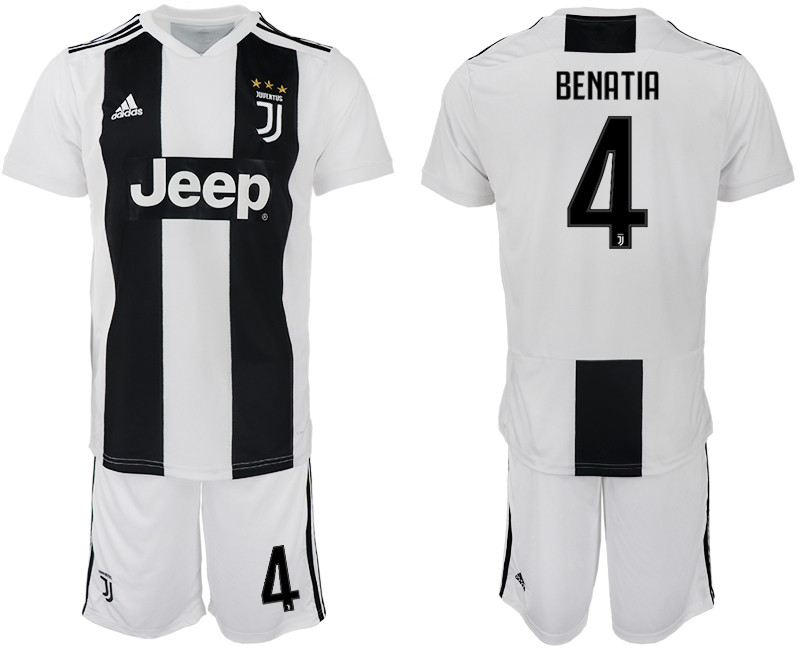 2018 19 Juventus FC 4 BENATIA Home Soccer Jersey