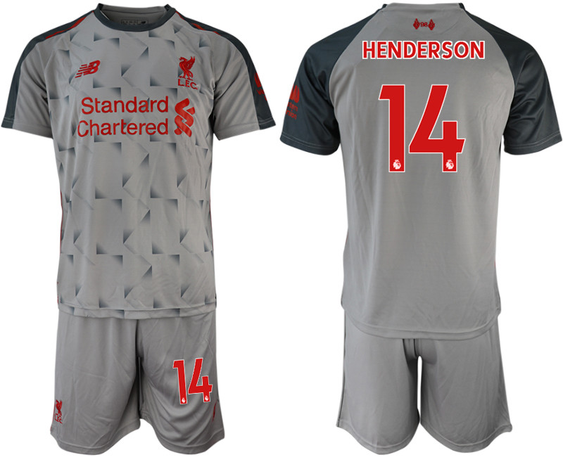 2018 19 Liverpool 14 HENDERSON Third Away Soccer Jersey