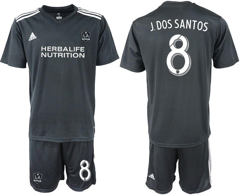 2018 19 Los Angeles Galaxy 8 J.DOS SANTOS Black Training Soccer Jersey