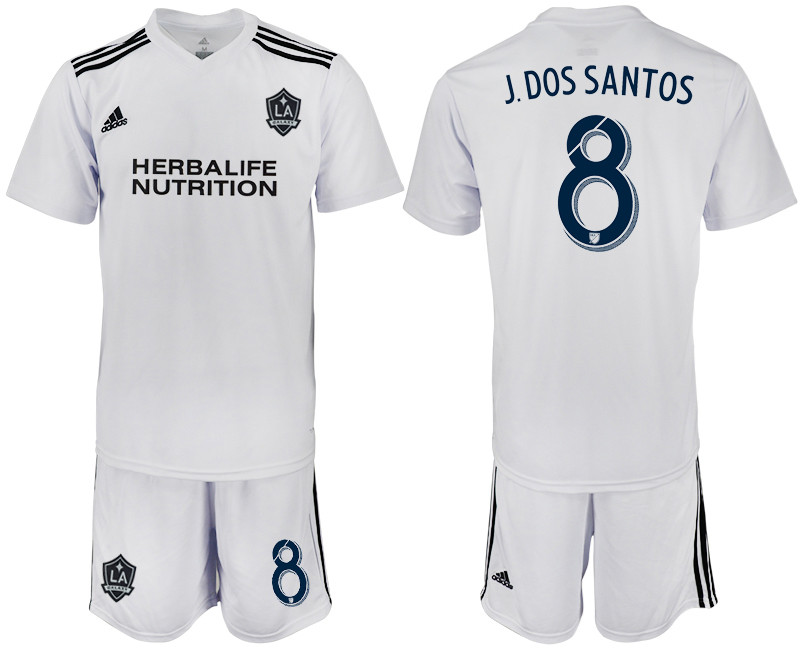 2018 19 Los Angeles Galaxy 8 J.DOS SANTOS White Training Soccer Jersey