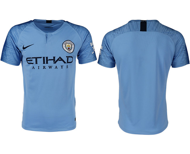 2018 19 Manchester City Home Thailand Soccer Jersey