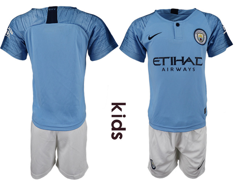 2018 19 Manchester City Home Youth Home Youth Soccer Jersey