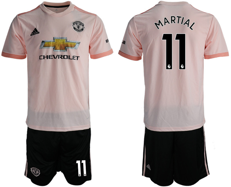 2018 19 Manchester United 11 MARTIAL Away Soccer Jersey