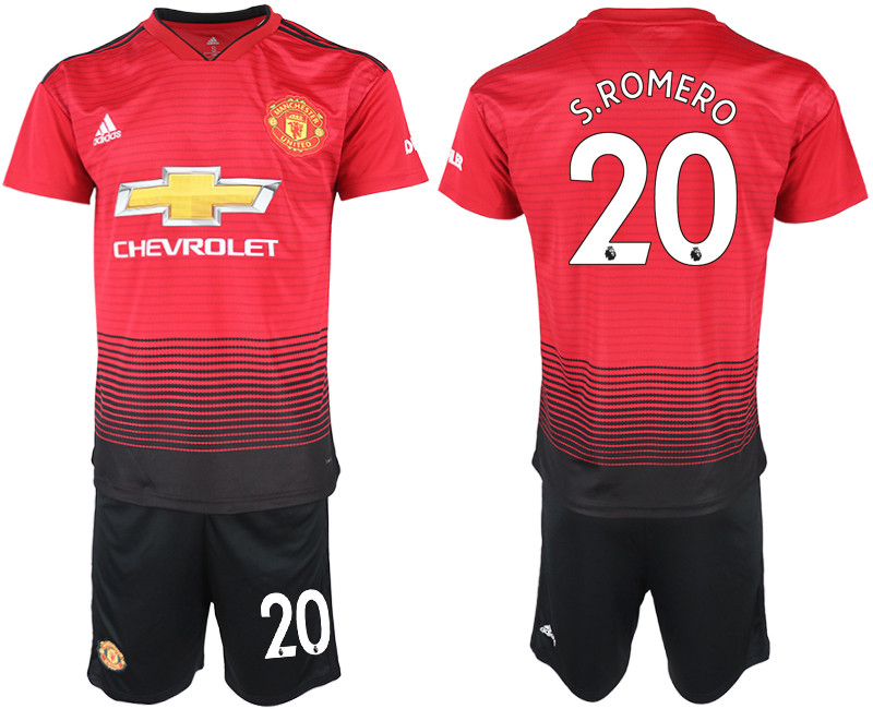 2018 19 Manchester United 20 S.ROMERO Home Soccer Jersey