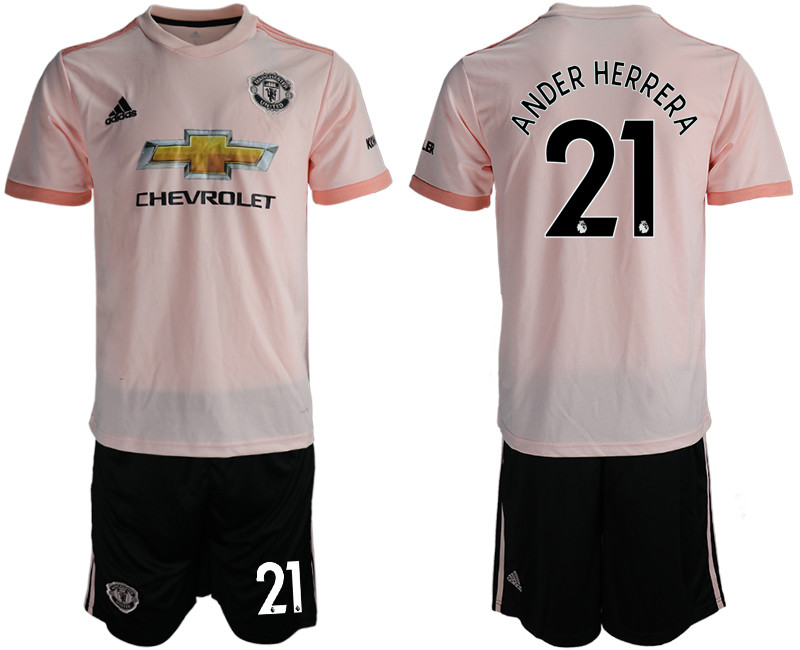 2018 19 Manchester United 21 ANDER HERRERA Away Soccer Jersey