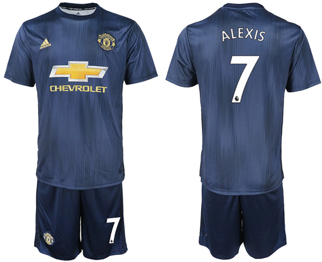 2018 19 Manchester United 7 ALEXIS Third Away Soccer Jersey