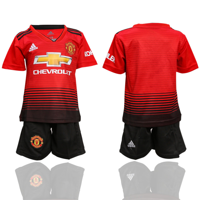 2018 19 Manchester United Home Youth Soccer Jersey
