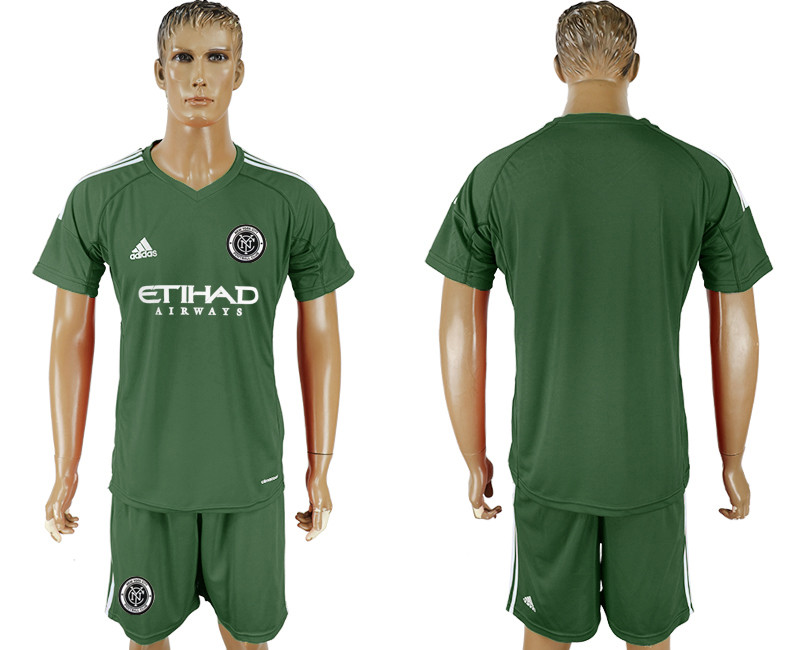 2018 19 New York City FC Army Green Boalkeeper Soccer Jersey