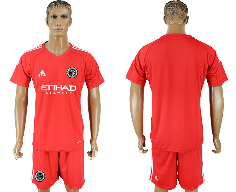 2018 19 New York City FC Lake Red Boalkeeper Soccer Jersey