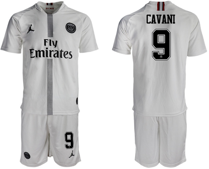 2018 19 Paris Saint Germain 9 CAVANI Away Jordan Goalkeeper Soccer Jersey