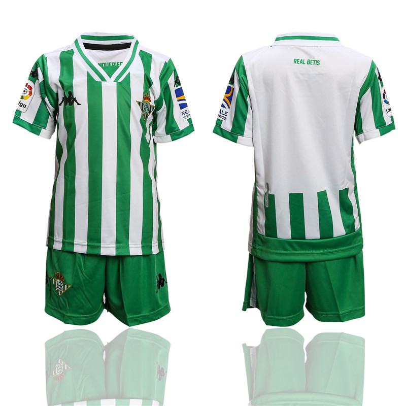 2018 19 Real Betis Home Youth Soccer Jersey