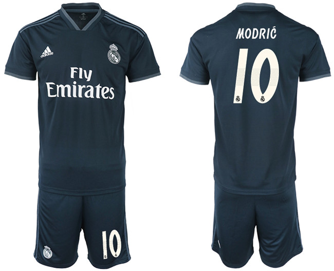 2018 19 Real Madrid 10 MODRIC Away Soccer Jersey