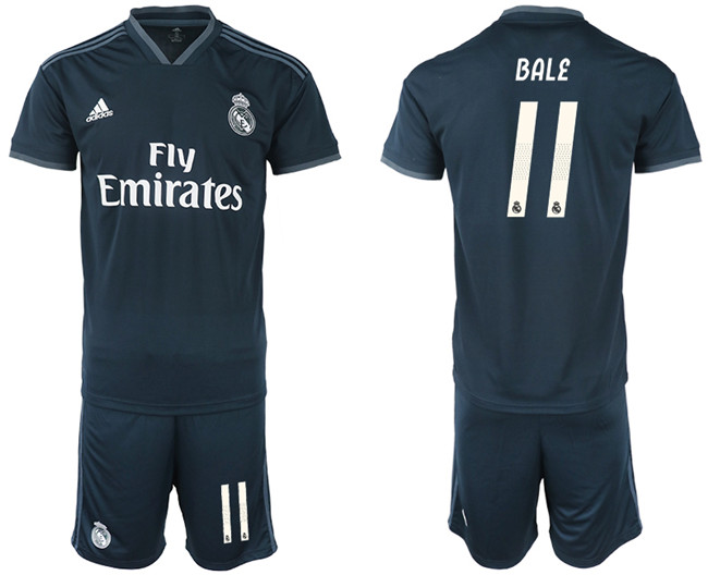 2018 19 Real Madrid 11 BALE Away Soccer Jersey