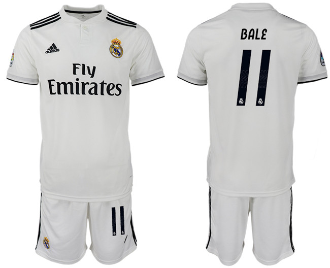 2018 19 Real Madrid 11 BALE Home Soccer Jersey