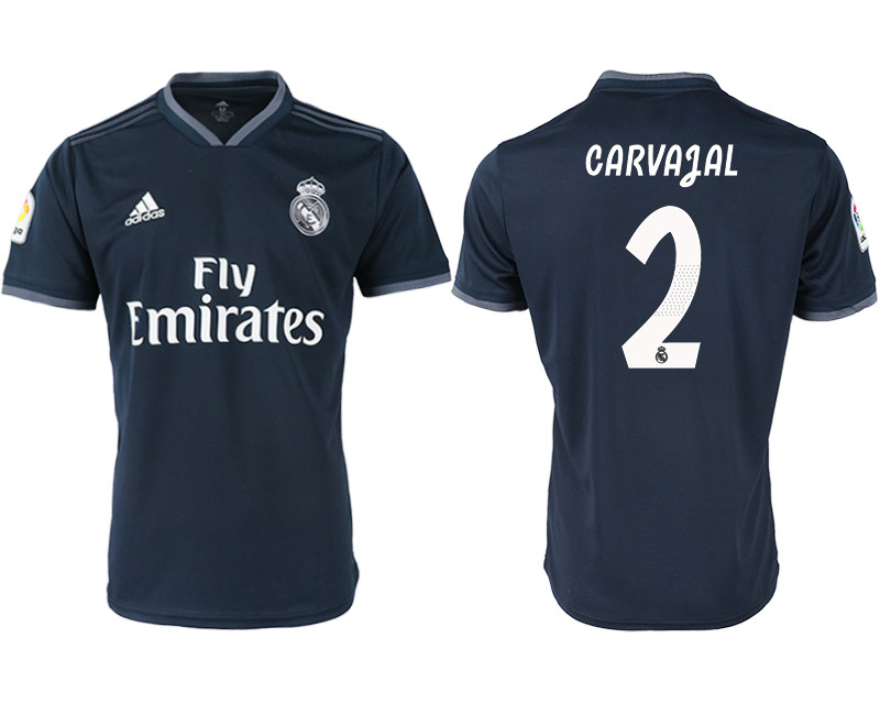 2018 19 Real Madrid 2 CARVAJAL Away Soccer Jersey