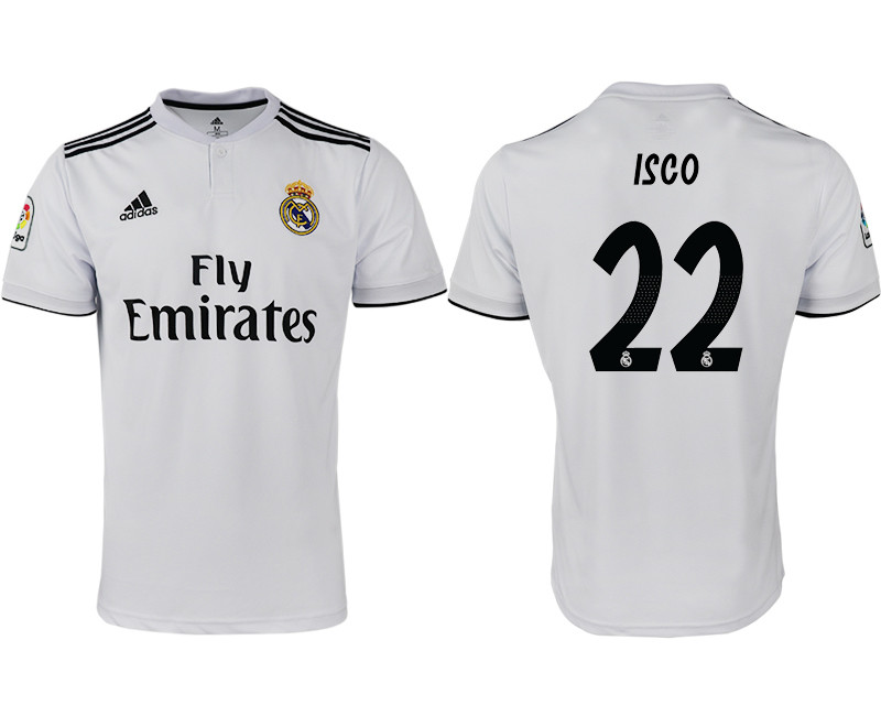 2018 19 Real Madrid 22 ISCO Home Thailand Soccer Jersey