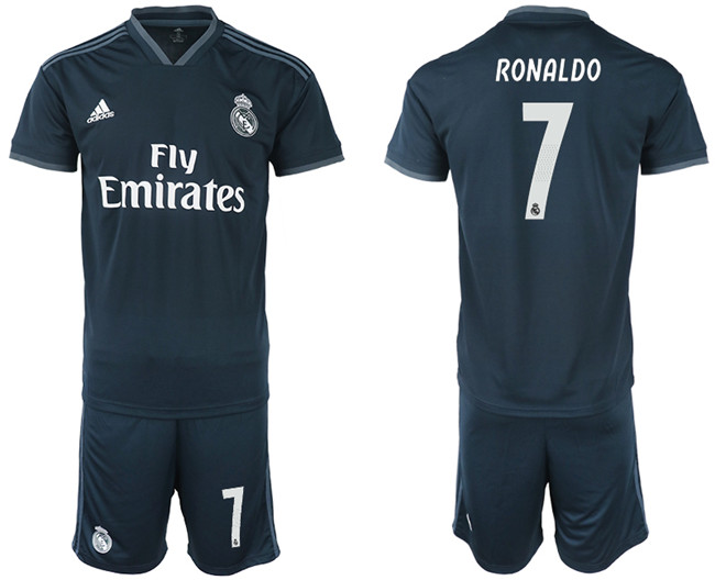 2018 19 Real Madrid 7 RONALDO Away Soccer Jersey