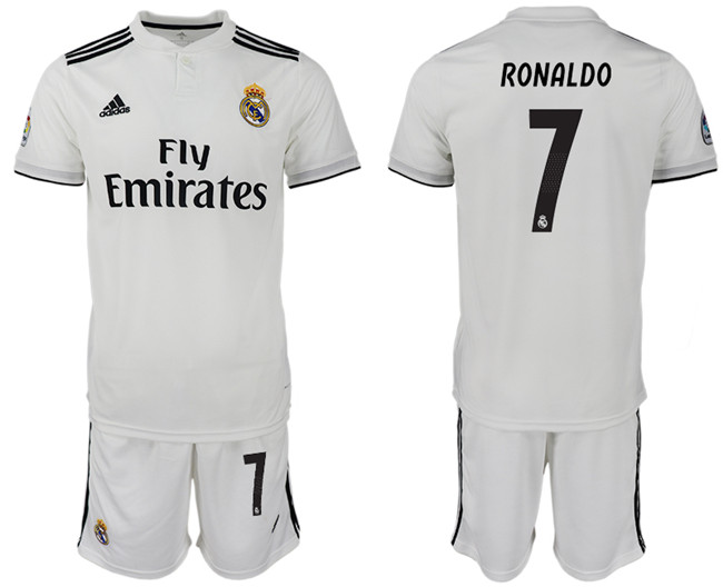 2018 19 Real Madrid 7 RONALDO Home Soccer Jersey