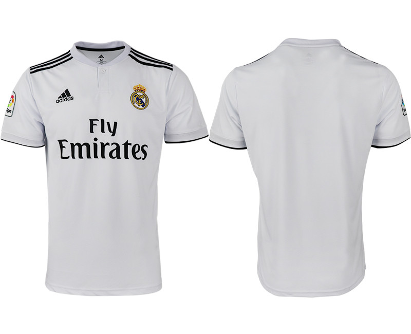 2018 19 Real Madrid Home Thailand Soccer Jersey