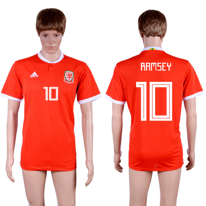 2018 19 Wales 10 RAMSEY Home Thailand Soccer Jersey