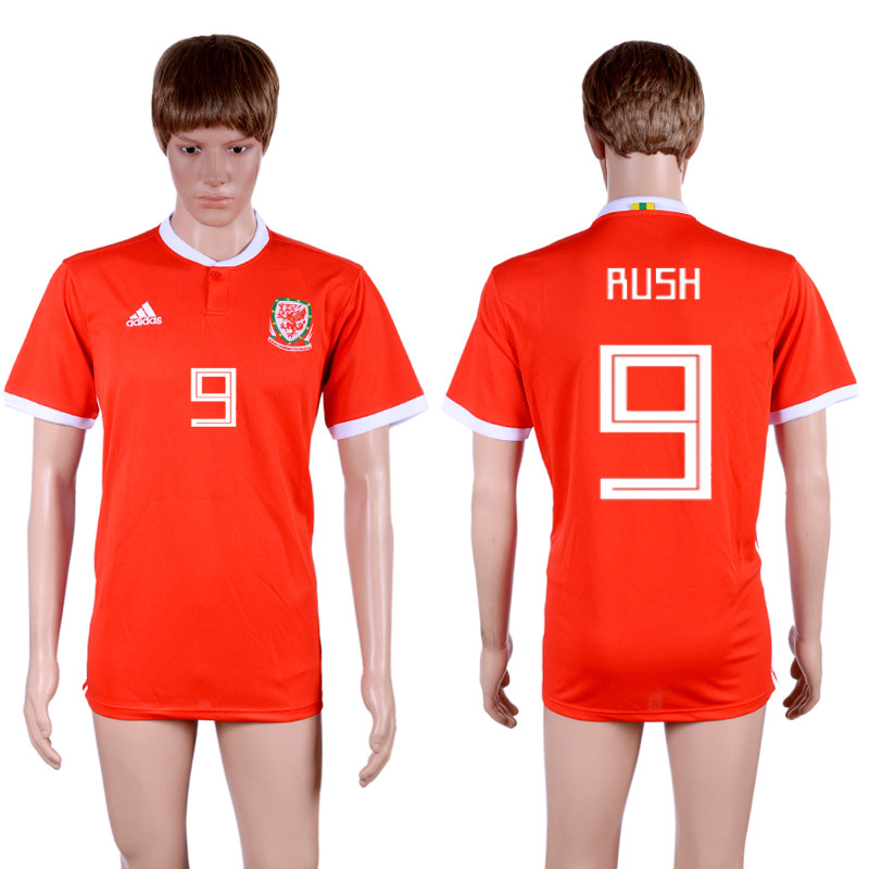 2018 19 Wales 9 RUSH Home Thailand Soccer Jersey