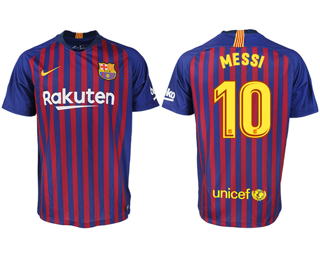 2019 19 Barcelona 10 MESSI Home Thailand Soccer Jersey