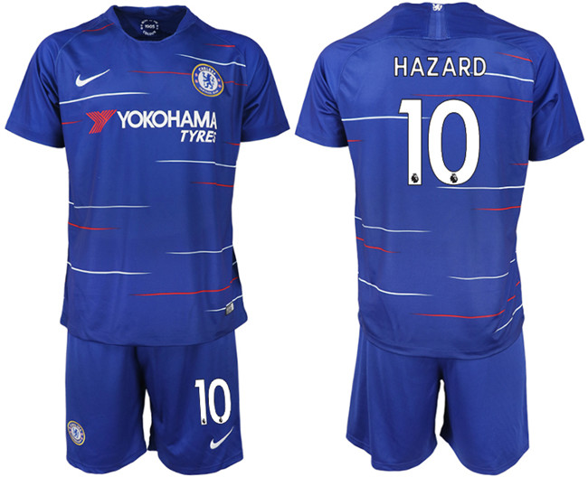 2019 19 Chelsea FC 10 HAZARD Home Soccer Jersey