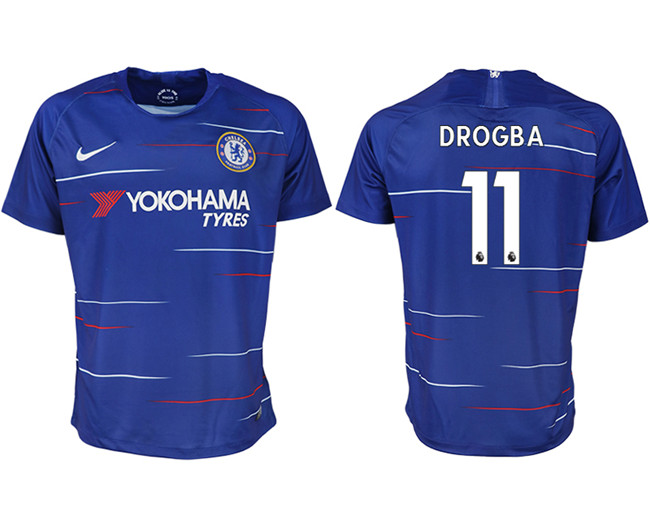 2019 19 Chelsea FC 11 DROGBA Home Thailand Soccer Jersey