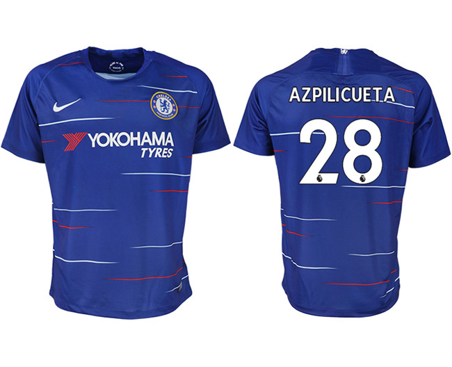 2019 19 Chelsea FC 28 AZPILICUETA Home Thailand Soccer Jersey