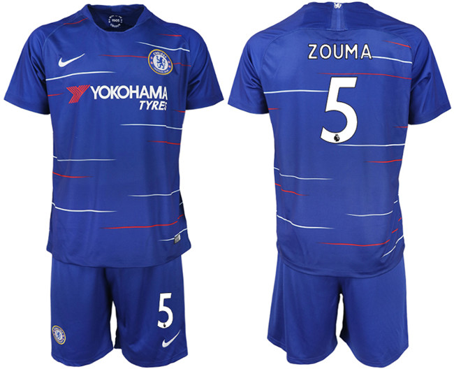 2019 19 Chelsea FC 5 ZOUMA Home Soccer Jersey