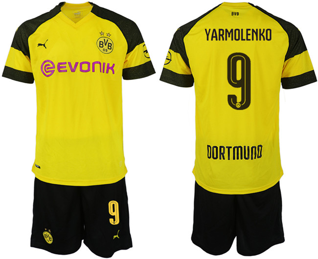 2019 19 Dortmund9 YARMOLENKO Home Soccer Jersey