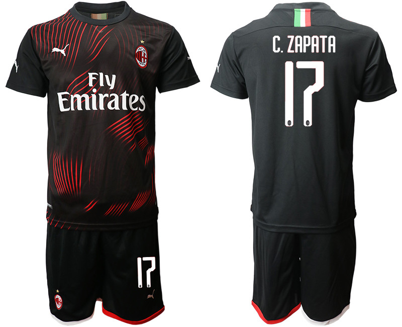 2019 20 AC Milan 17 C.ZAPATA Third Away Soccer Jersey