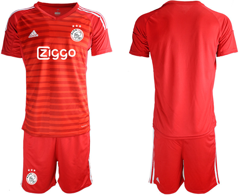 2019 20 Ajax Red Goalkeepe Soccer Jersey