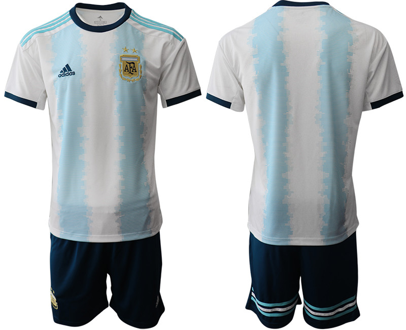 2019 20 Argentina Home Soccer Jersey