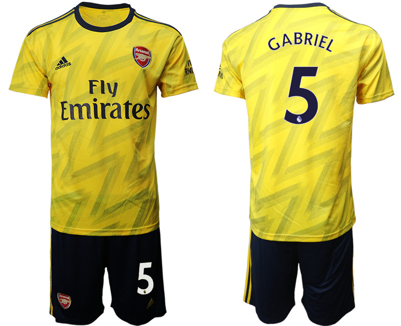 2019 20 Arsenal 5 GABRIEL Away Soccer Jersey