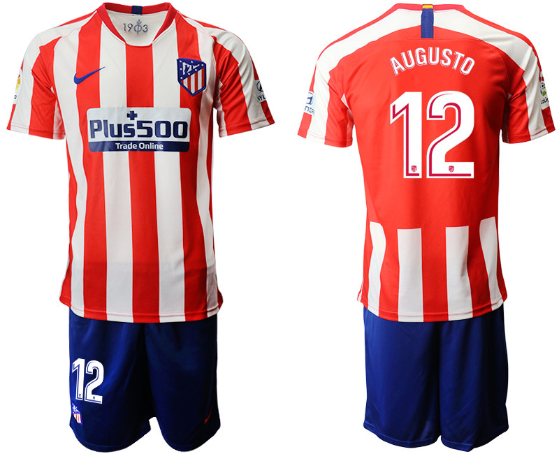 2019 20 Atletico Madrid 12 AUGUSTO Home Soccer Jersey