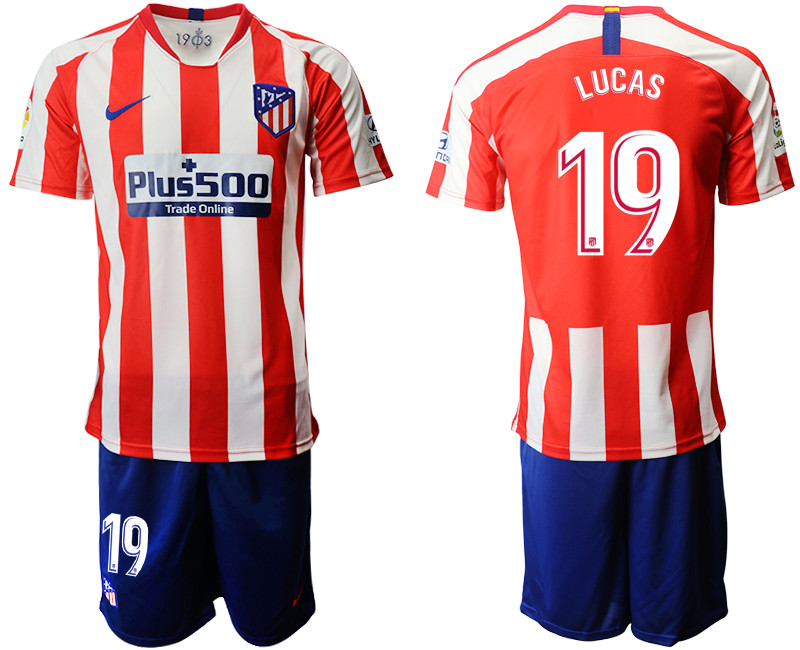 2019 20 Atletico Madrid 19 LUCAS Home Soccer Jersey