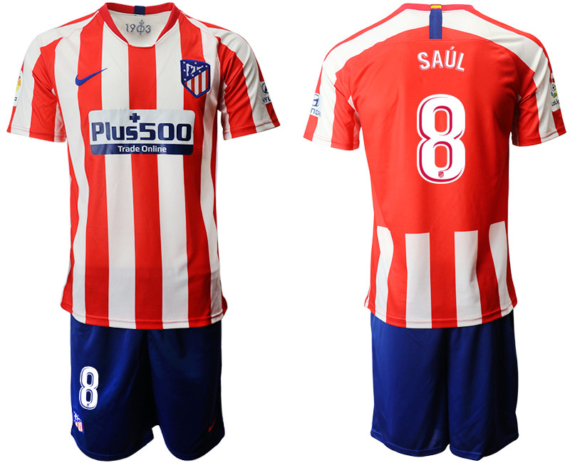 2019 20 Atletico Madrid 8 SAUL Home Soccer Jersey