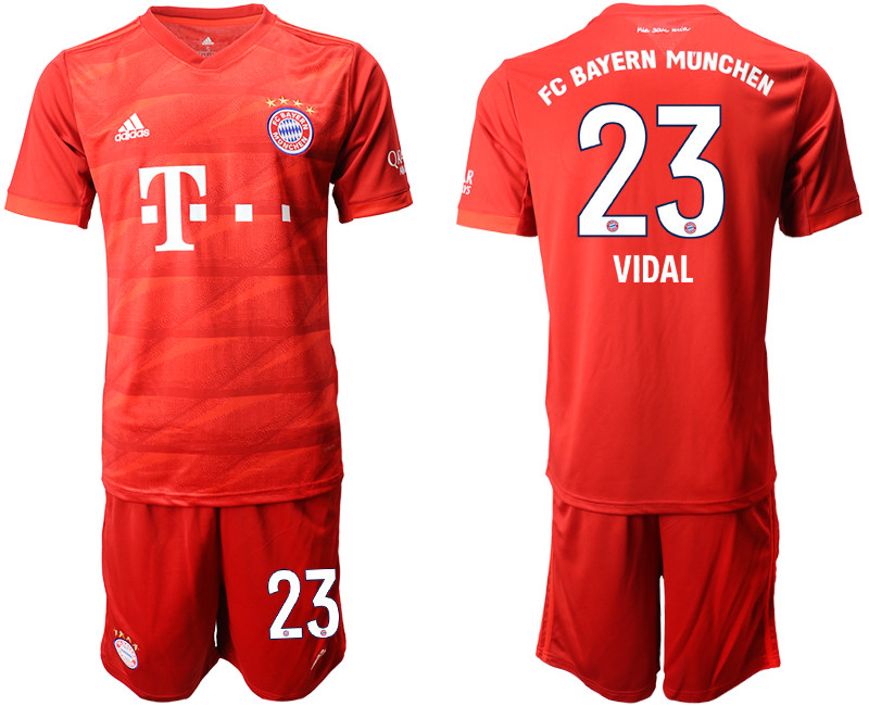 2019 20 Bayern Munchen 23 VIDAL Home Soccer Jersey
