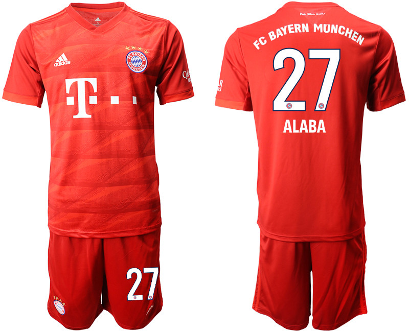 2019 20 Bayern Munchen 27 ALABA Home Soccer Jersey