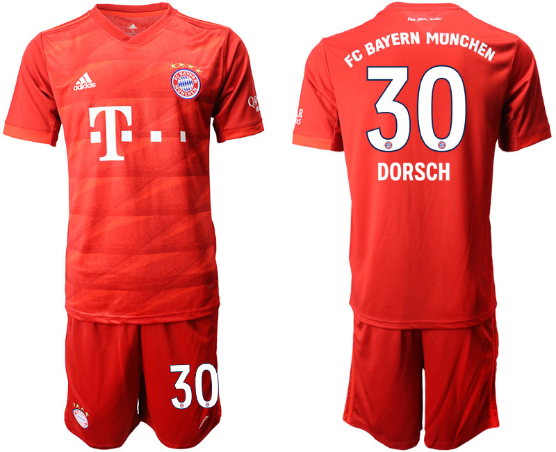 2019 20 Bayern Munchen 30 DORSCH Home Soccer Jersey