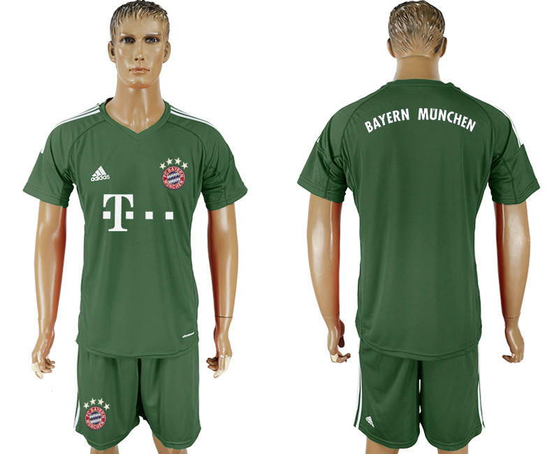 2019 20 Bayern Munchen Army Green Goalkeepe Soccer Jersey
