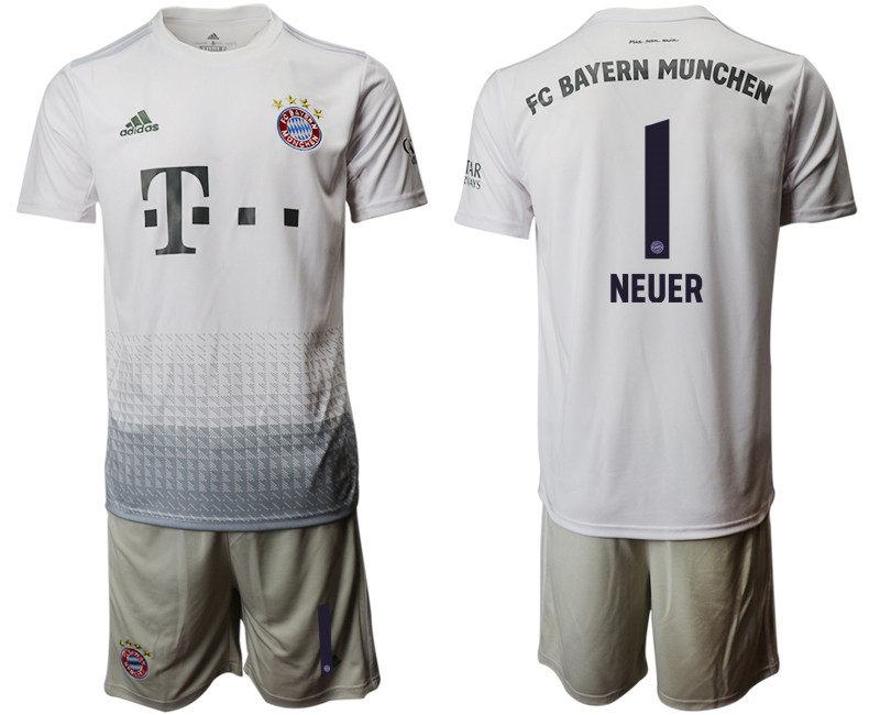2019 20 Bayern Munich 1 NEUER Away Soccer Jersey