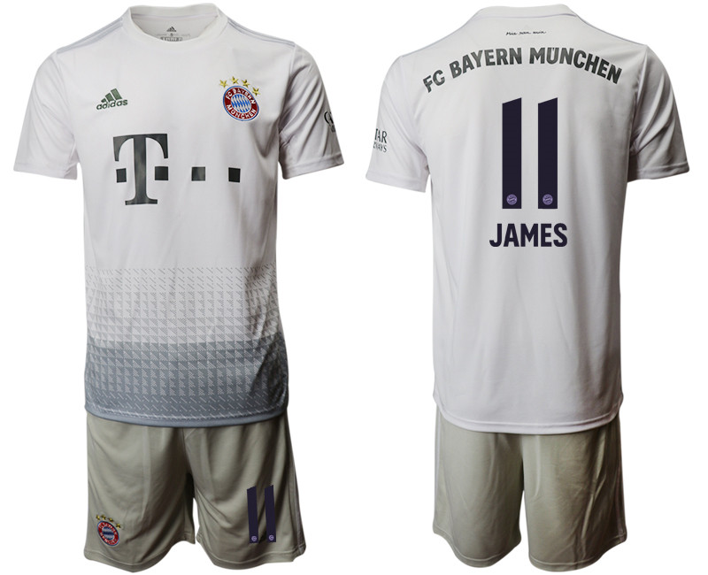 2019 20 Bayern Munich 11 JAMES Away Soccer Jersey